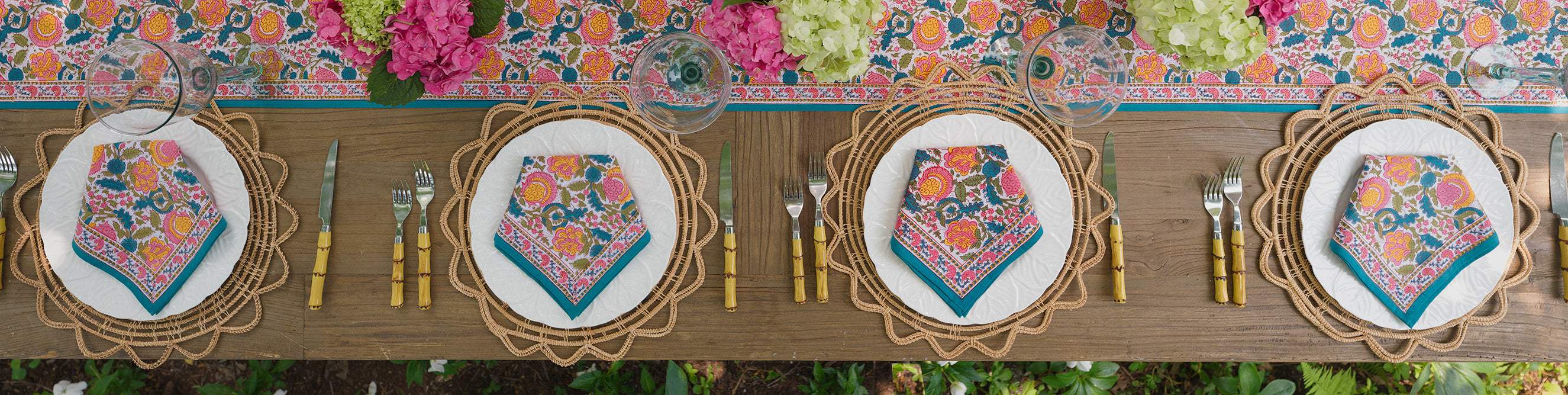 boho table linens