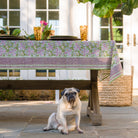 Grecian Palm Fern Green & Magenta Pink Tablecloth