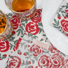 Limited edition "Run For The Roses" Cocktail Napkins in honor of the 150th running of the Kentucky Derby