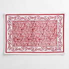 Tapestry red & white placemats