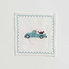 Blue Truck Christmas Cocktail Napkin