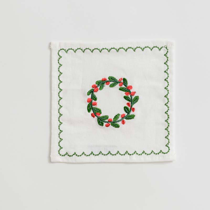 Christmas Wreath Cocktail Napkin