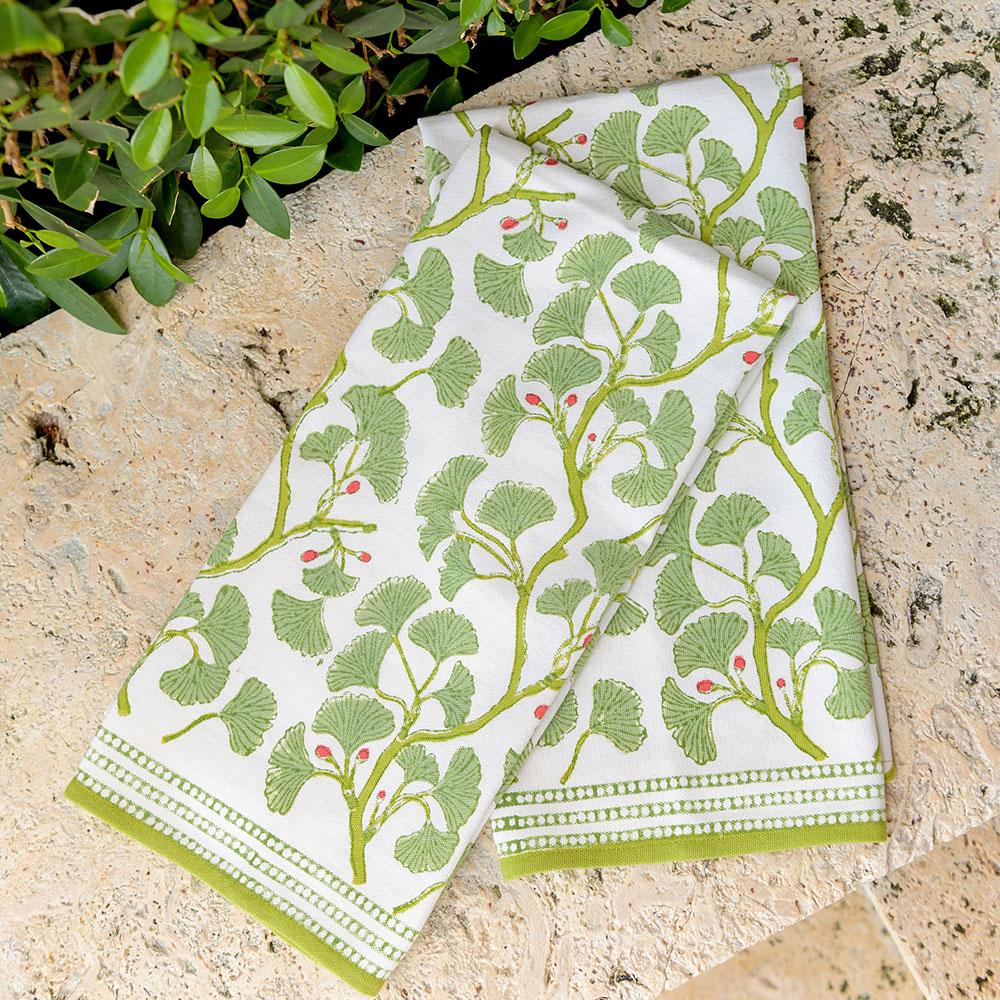 Spring Ginkgo Tea Towels set.