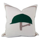 Luxe Jockey Cap Cashmere Throw Pillow Cover