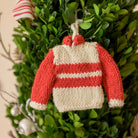 Red Jockey Silk Ornament red and white