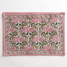 Bohemian Floral Moss Green & Mauve Pink Placemats