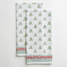 Christmas Tree Print tea towels