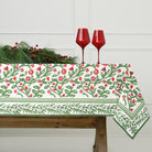 Emma Red & Green Floral Tablecloth