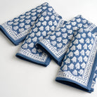 Pom Buti Denim Blue and White Floral Napkins