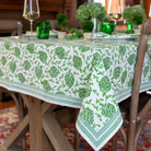 dancing artichoke green tablecloth